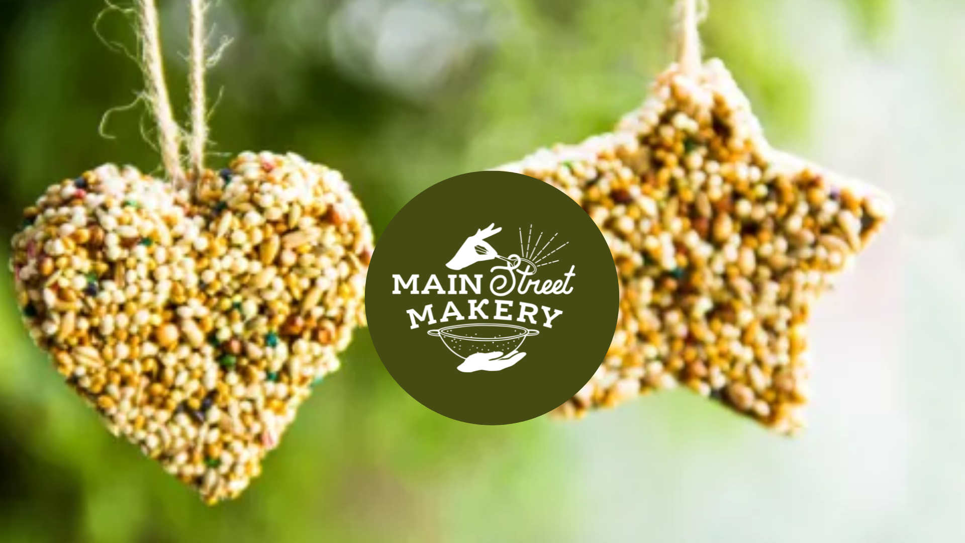 Birdseed Ornaments 11/22 12pm Main Street Makery